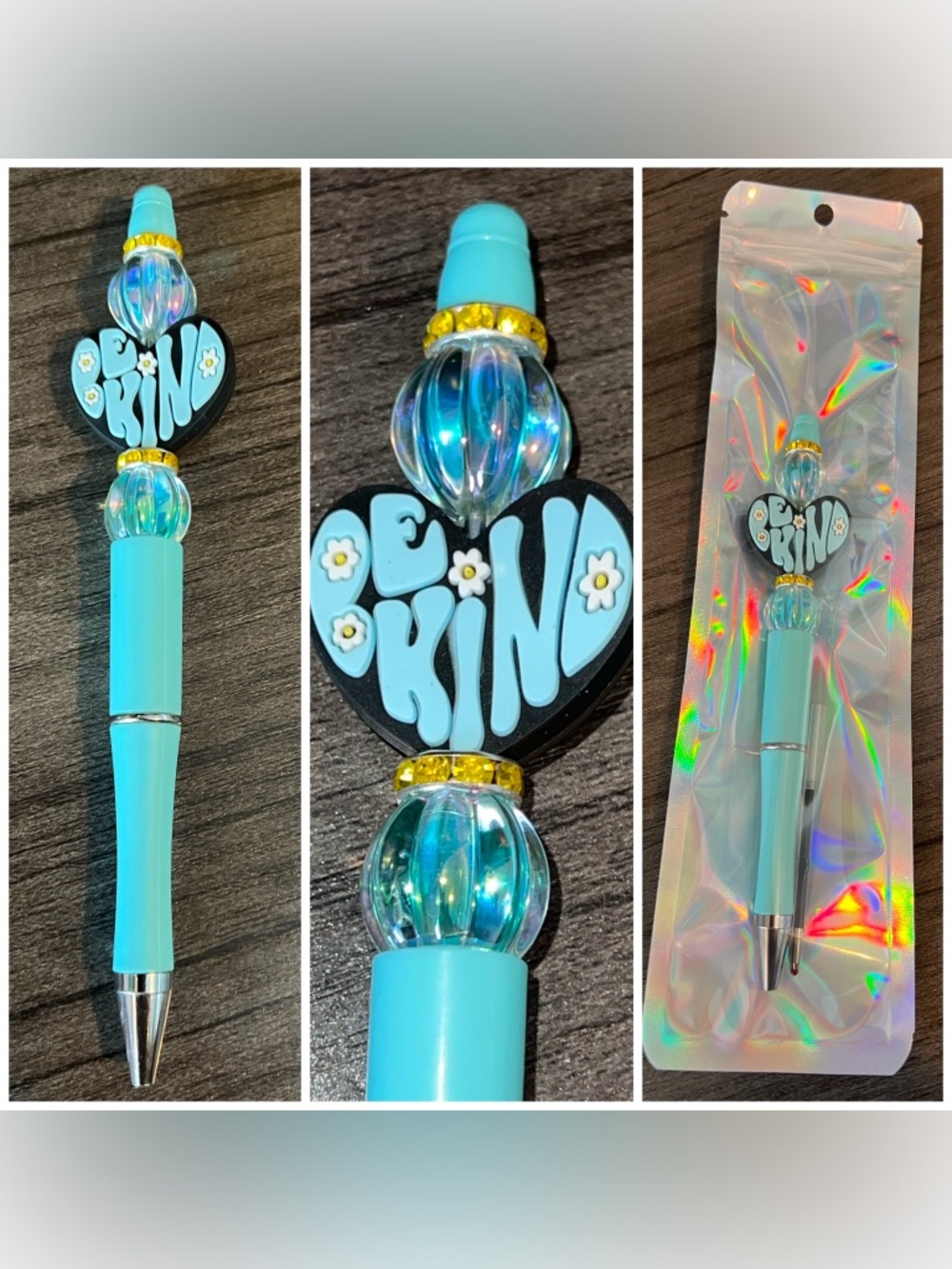 Be Kind beaded focal pen
